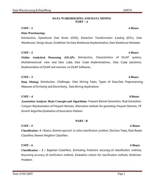Data Warehousing & Data Mining ( Sjbit) [10IS74] - data structures ...