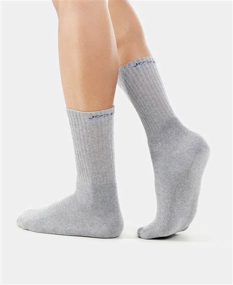 Buy Compact Cotton Terry Crew Length Socks With StayFresh Treatment ...