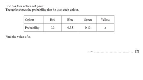 Image result for A Level Probability Questions