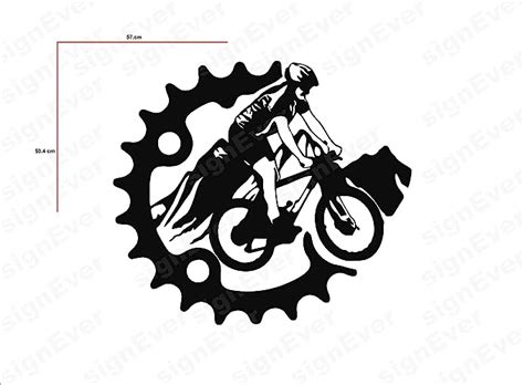 Buy SIGN EVER Ride Small Size Bike Wall Stickers for Rooms Vinyl ...