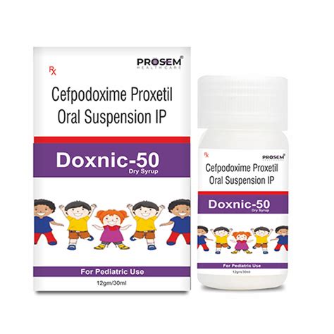 Doxnic 50 - Cefpodoxime Proxetil Oral Suspension IP - Prosem Healthcare