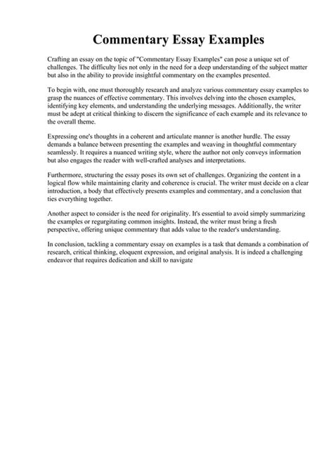 Commentary Examples 的图像结果