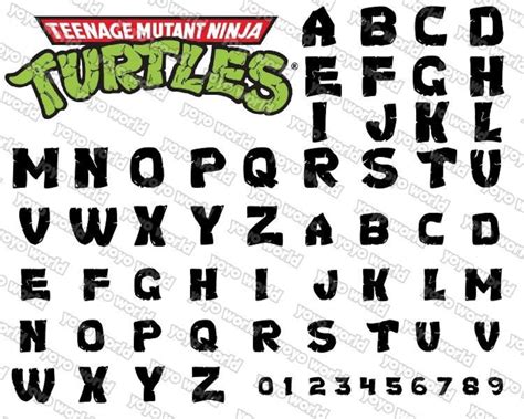 Ninja Turtles Font Ninja Turtles Svg Ninja Turtles Font Svg - Etsy