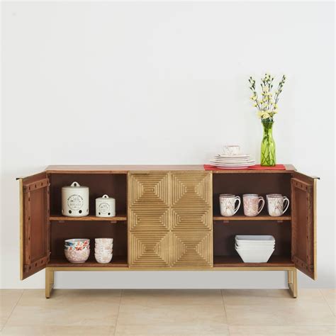 Buy Varna Mango Wood Sideboard - Brown from Home Centre at just INR 91426.0