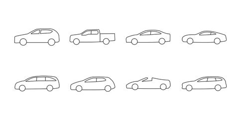 Buy Icon for 8 Types of Cars in Png and Svg Online in India - Etsy