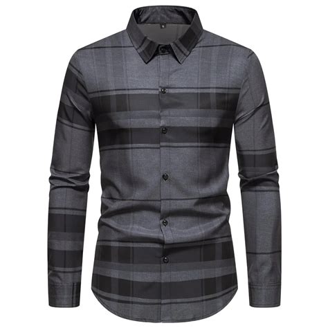 Men-s-New-Spring-and-Summer-Long-Sleeve-Shirt-Fashion-Trend-Stripes ...