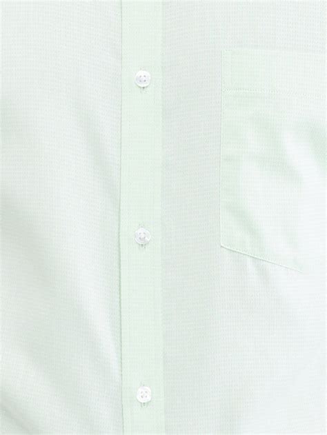 Park Avenue Green Structure Slim Fit Full Sleeve Cotton Shirt – MyRaymond