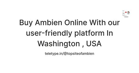 Buy Ambien Online With our user-friendly platform In Washington , USA ...