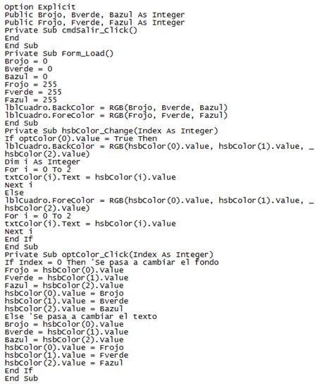 Image result for Visual Basic Colors