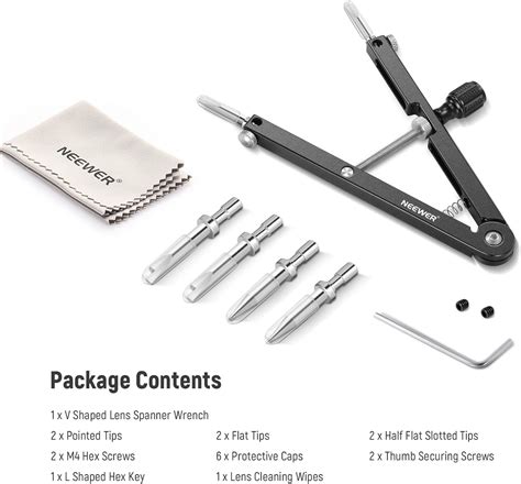 NEEWER V Shaped Lens Opener Tool Kit for DSLR Camera India | Ubuy