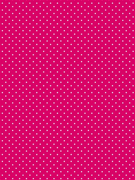 Extra Small White on Dark Hot Pink Polka Dots Graphic | Inspire Uplift