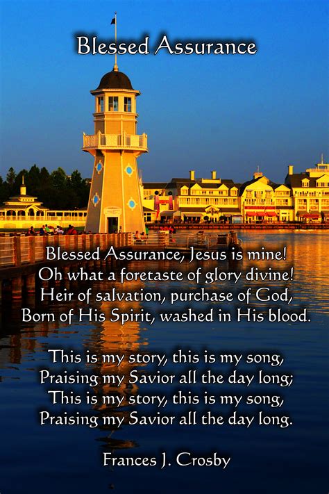 Blessed Assurance Hymn Lyrics by Frances J. Crosby
