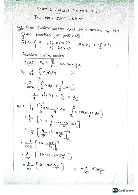 math assignment 2 - Computer Science and Engineering - Studocu