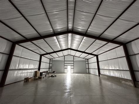 RMB7 - 40x60 Weld Up Red Iron Metal Building | WolfSteel Buildings