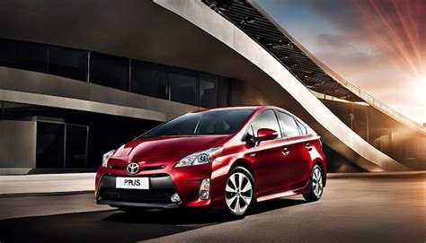 Red Toyota Prius Hybrid | Premium AI-generated image