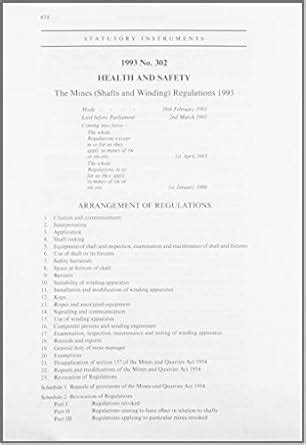 The Mines (Shafts and Winding) Regulations 1993: Health and Safety ...