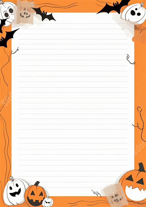 Halloween Fuck Page Border And Printable Background in Word - Slidesdocs