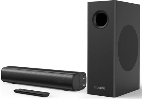 Amazon.com: RIOWOIS Sound Bars for Smart TV with Subwoofer, 2.1 Deep ...