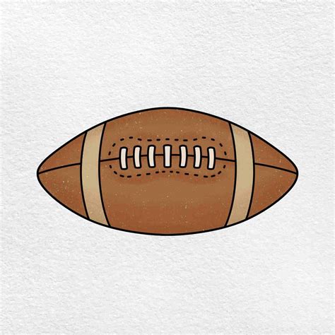 How To Draw Easy Football