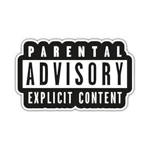 SIGN EVER Parental Advisory Bike Stickers Modified Exterios Graphics ...