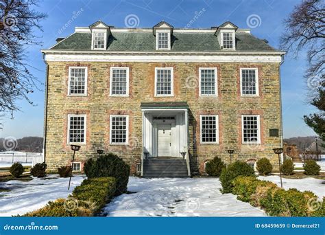 Van Cortlandt Manor House imagen de archivo. Imagen de urbano - 68459659