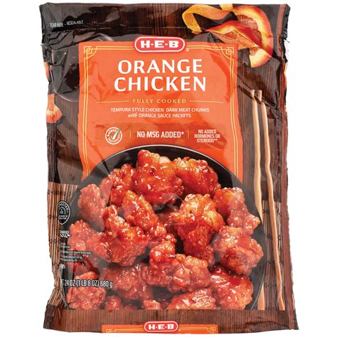 H-E-B Frozen Fully Cooked Orange Chicken, 24 oz | Joe V's Smart Shop ...