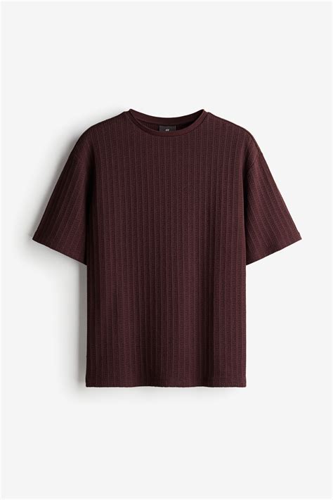 Loose Fit T-shirt - Plum purple - Men | H&M IN