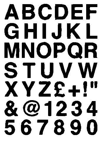 The Ansh Sticker Alphabet Letters and Numbers Personalized Vinyl Car ...