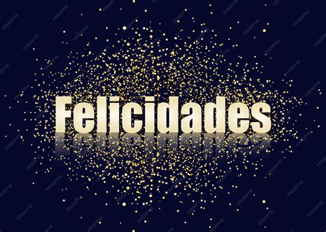 Premium Vector | Felicidades congratulations in Spanish