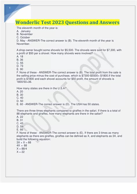 Image result for Wonderlic Test Question Types