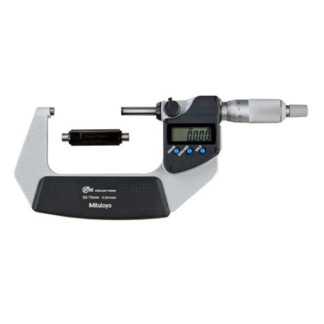 Mitutoyo 293-232 Coolant Proof LCD Micrometer, Ratchet Stop, 50-75mm ...