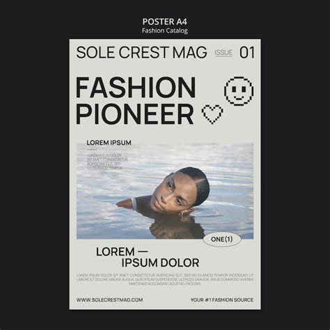 Vintage fashion collection poster template | Free PSD