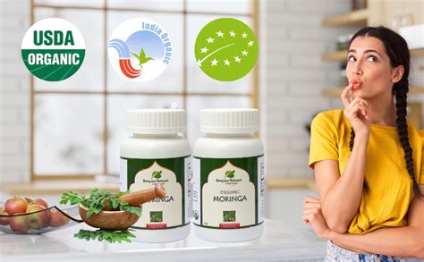 Buy Moringa capsules (500 mg each) 200 nos. I 100% Organic Certified I ...
