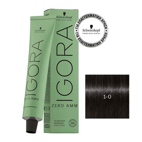 Igora Zero Ammonia 1-0 Hair Colour - 60 ml – Plush Lounge PVT LTD