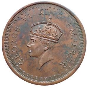 COINS WORLD GEORGE VI KING AND EMPEROR 100 GRAMS BIG SIZE COPPER TOKEN ...