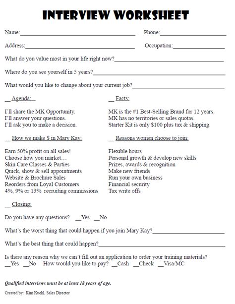 Interview Preparation Worksheet 的图像结果