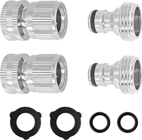 Amazon.com : Nickel Plated Brass Female and Male 3/4 Inch Water Hose ...