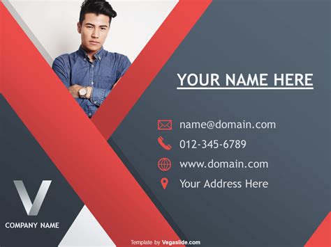 Business Card Template MS PowerPoint 的图像结果