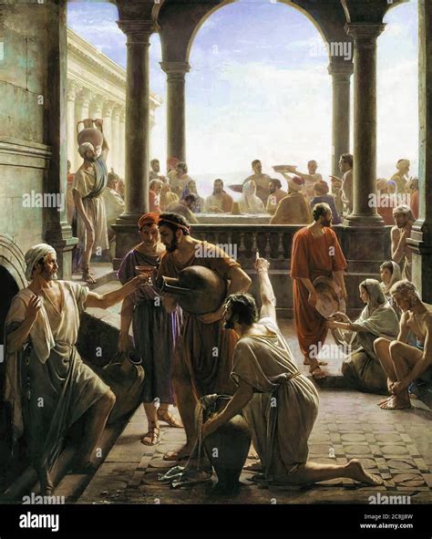Bloch Carl Heinrich - Turning Water to Wine (the Wedding at Cana ...