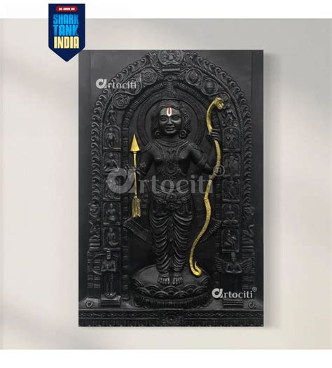 Buy Ram Lalla Ji (Lord Ram) 3D Relief Mural Wall Art Online - Artociti