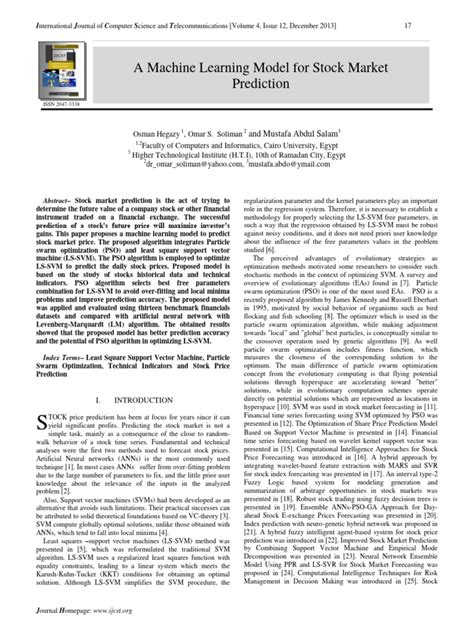 Image result for Share Market Analysis Machine Learning Algorithm