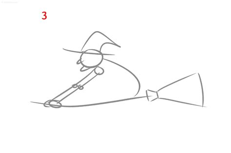 Witch Drawing » How to draw a Witch