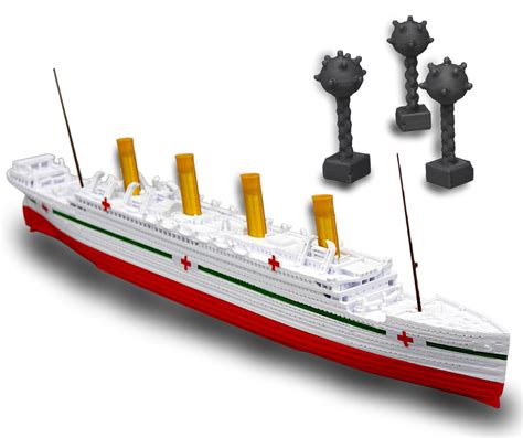 Buy THEROLLER3D HMHS BRITANNIC Model Ship with 3 pc SeaMines,1 Ft Long ...