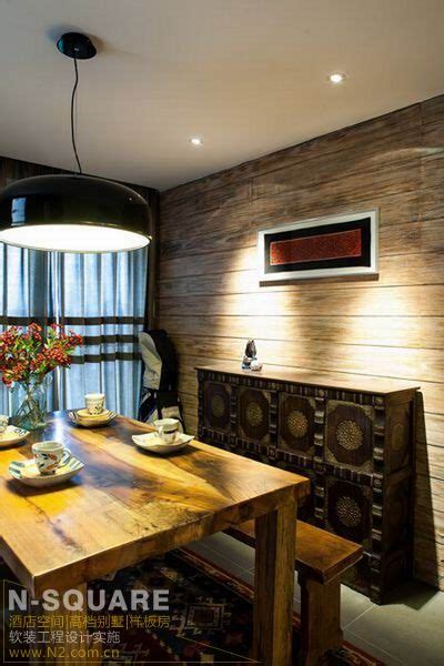 传统的原木风格二居室家装设计欣赏