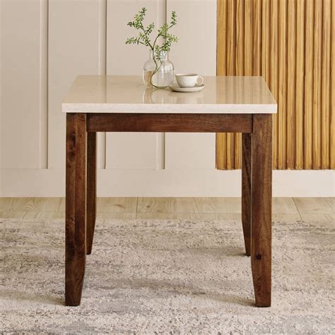 Buy Giza Composite Marble Top 2-Seater Dining Table - Beige from Home ...