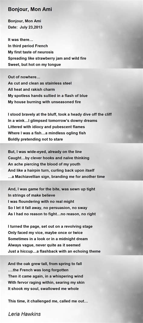 Bonjour Mon Amie Shayari Mug D'amour Bonjour Mon Petit Chat Bleu