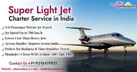 Super Light Jet Charter India | Price, Fleet & Booking