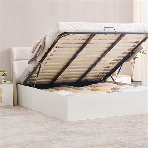 Buy Senorita Elena King Bed with Hydarulic Storage - Cream from Home ...