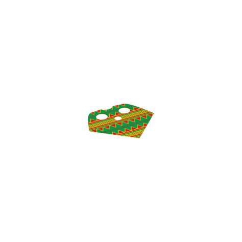 LEGO vert Fabric Poncho avec Green et rouge Design (16479) | Brick Owl ...