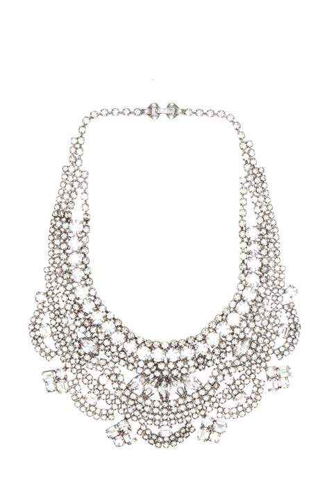 Tom Binns Madame Dumont Crystal Necklace in White | FWRD